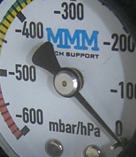 MMM-Tech Manometer TX-Serie (0-600 mbar / hPa) - von oben ablesbar